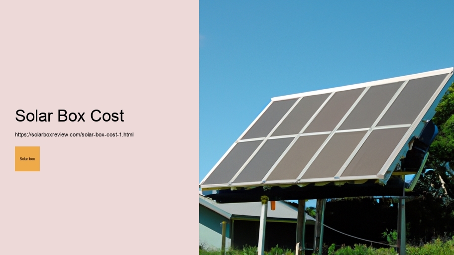 Solar Box Cost