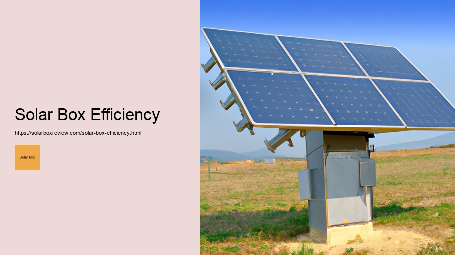 Solar Box Efficiency